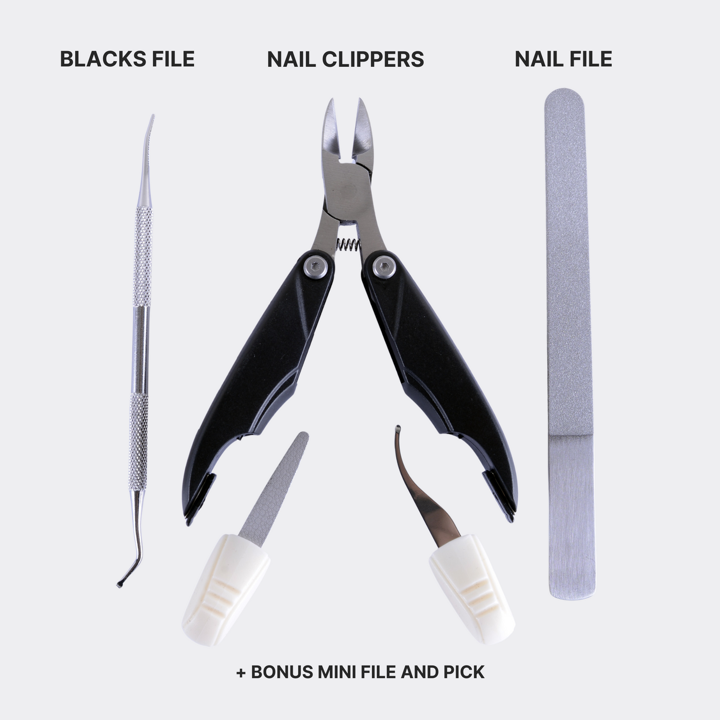 STRYDA™ Nail Care Kit - Clippers, File and Edge File
