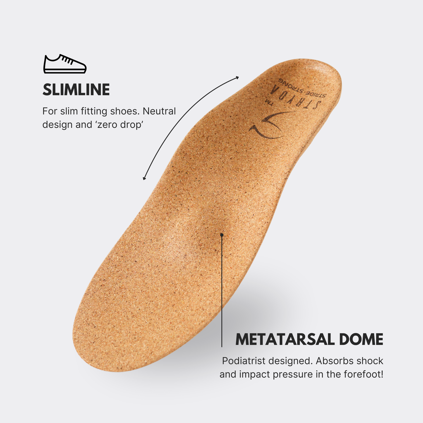 STRYDA Soles Slim Barefoot Insoles